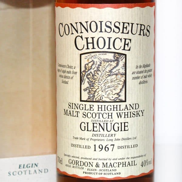 Glenugie 1967 Connoisseurs Choice label
