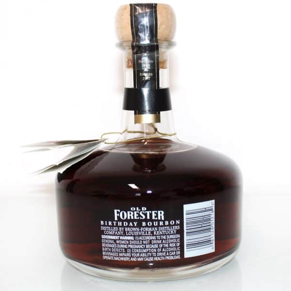 Old Forester Birthday Bourbon back