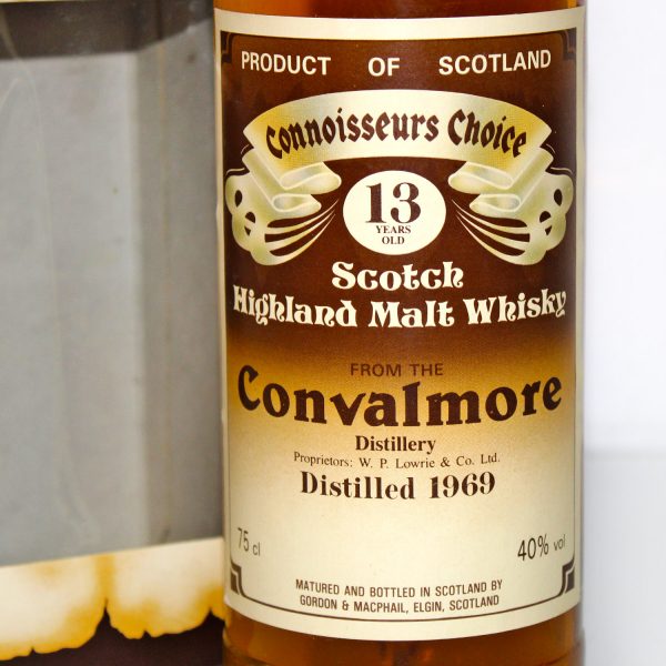 Convalmore 1969 13 Years Old Connoisseurs Choice label