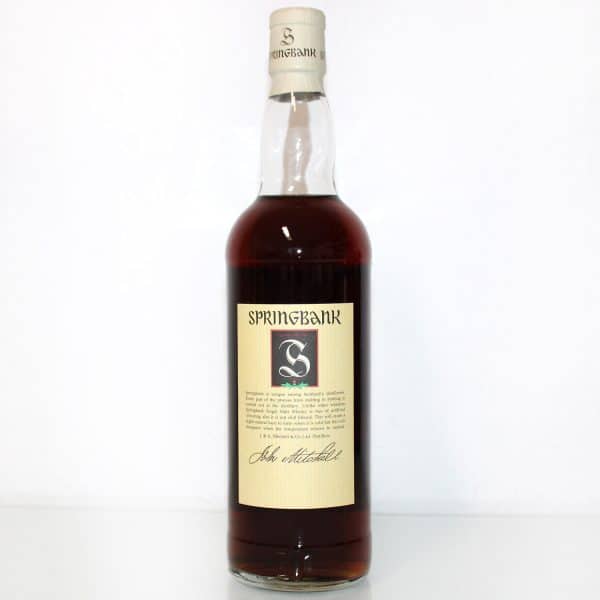 Springbank 12 Years Green Thistle back