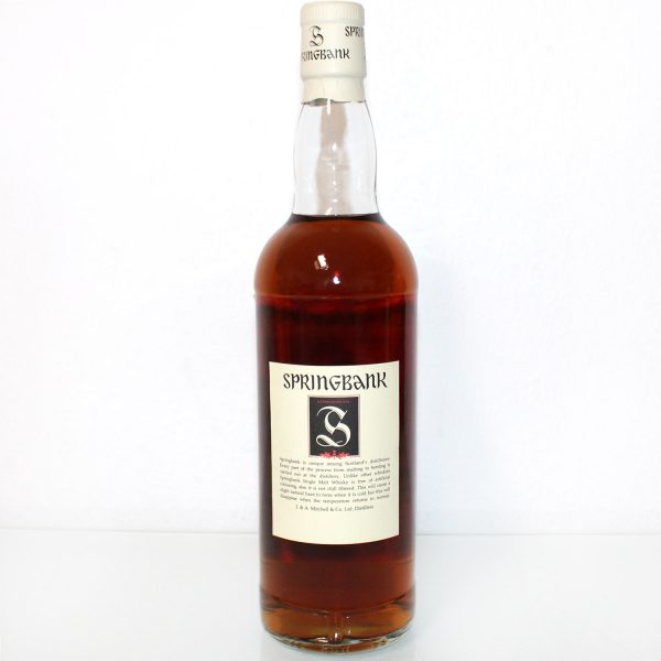 Springbank 12 Years Red Thistle back