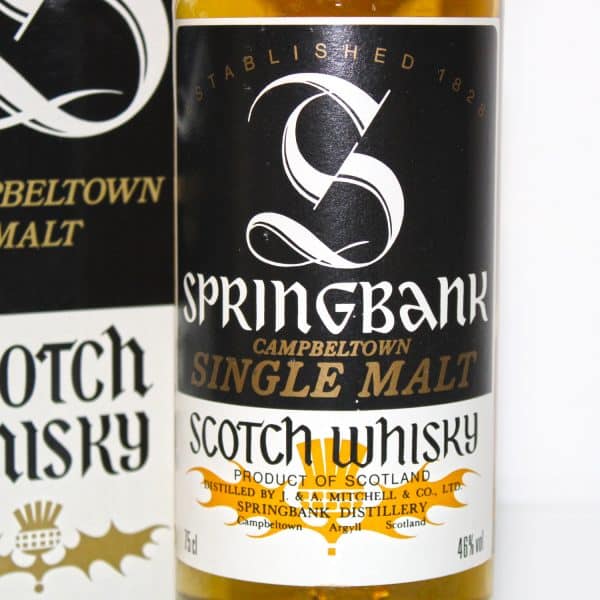 Springbank 12 Years label