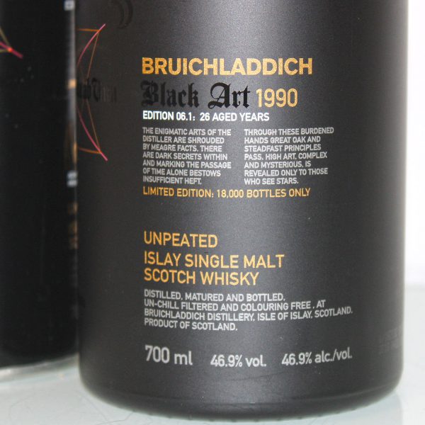 Bruichladdich Black Art 1990 Edition 06.1 26 Years label