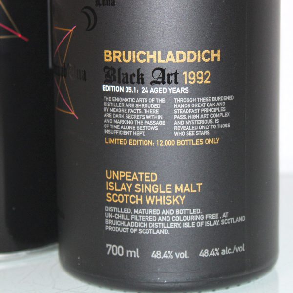 Bruichladdich Black Art 1992 Edition 05.1 24 Years label