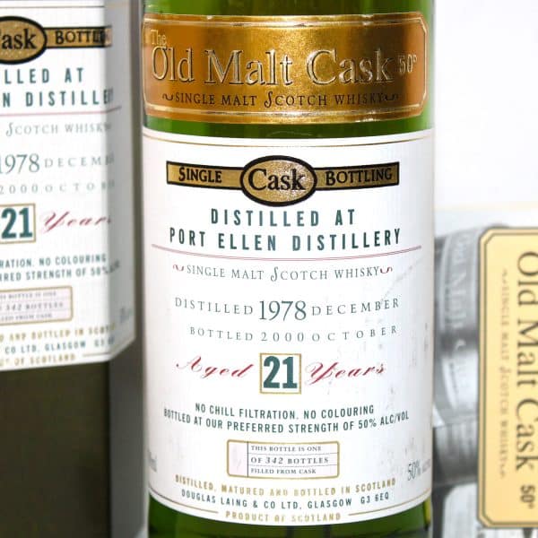 Port Ellen 1978 21 Years Old Malt Cask label