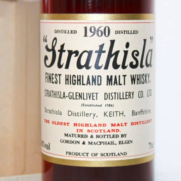Strathisla 1960 Gordon & Macphail label