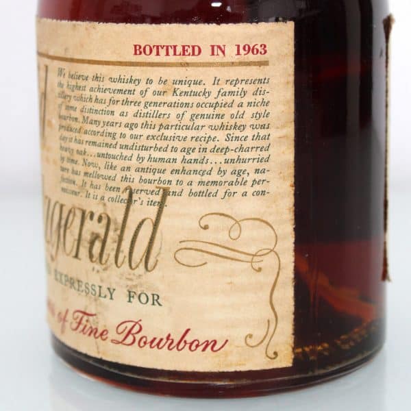 Very Old Fitzgerald 1955 8 Years Old 1963