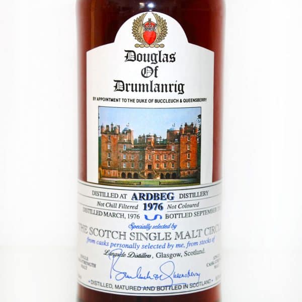 Ardbeg 1976 Douglas of Drumlanrig label
