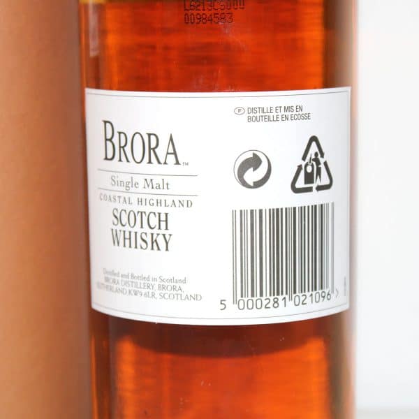 Brora 30 Year Old 2006 back label
