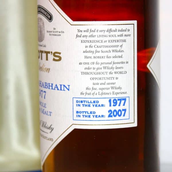 Bunnahabhain 1977 Scotts Selection Bot 2007