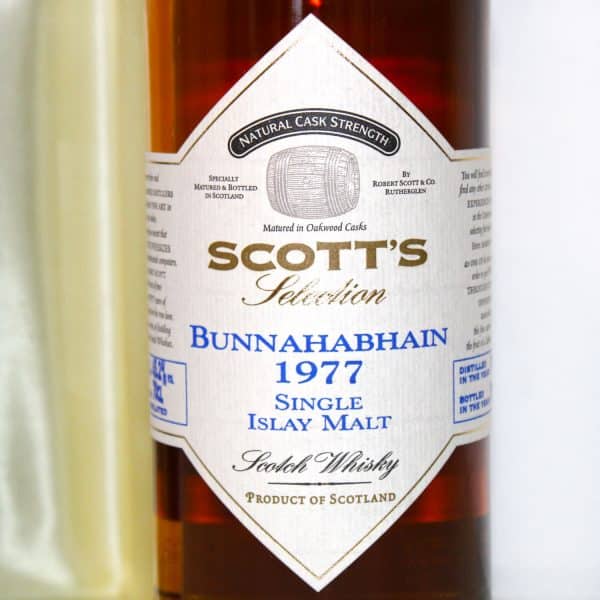 Bunnahabhain 1977 Scotts Selection label