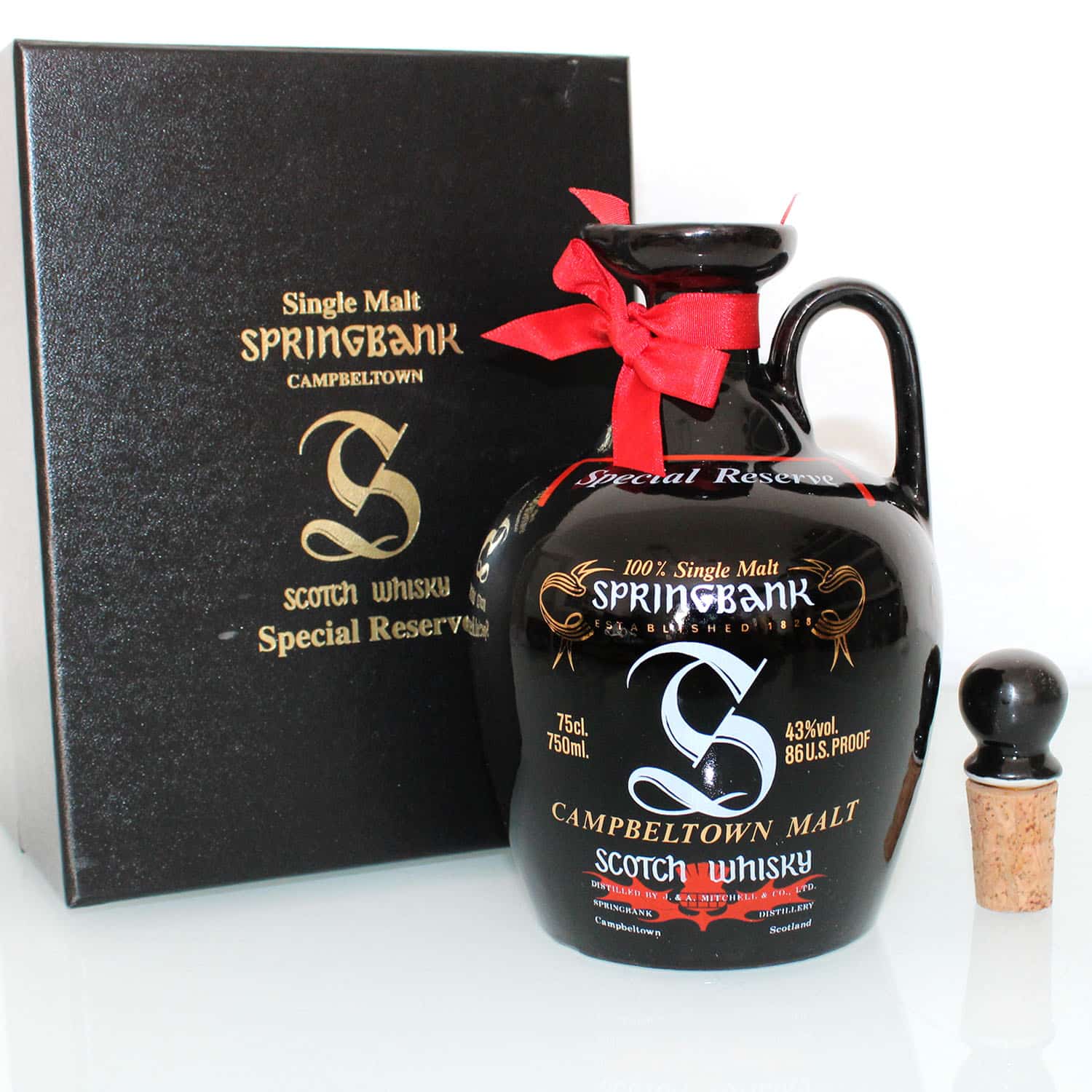 Springbank Special Reserve Ceramic Jug Black