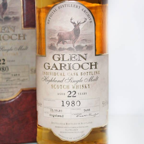 Glen Garioch 1980 22 Years label