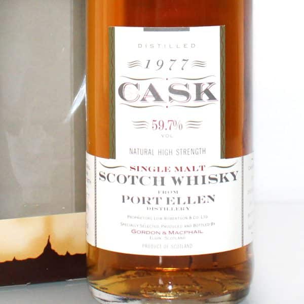 Port Ellen 1977 Cask label
