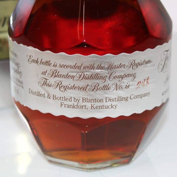 Blantons Silver Edition Single Barrel Bourbon label 2