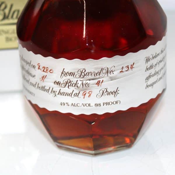 Blantons Silver Edition Single Barrel Bourbon label