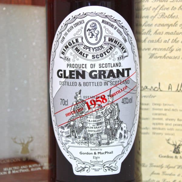 Glen Grant 1958 bottled 2008 label