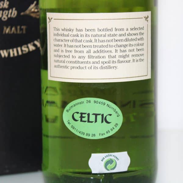 St. Magdalene 1982 10 Years Cadenheads back label
