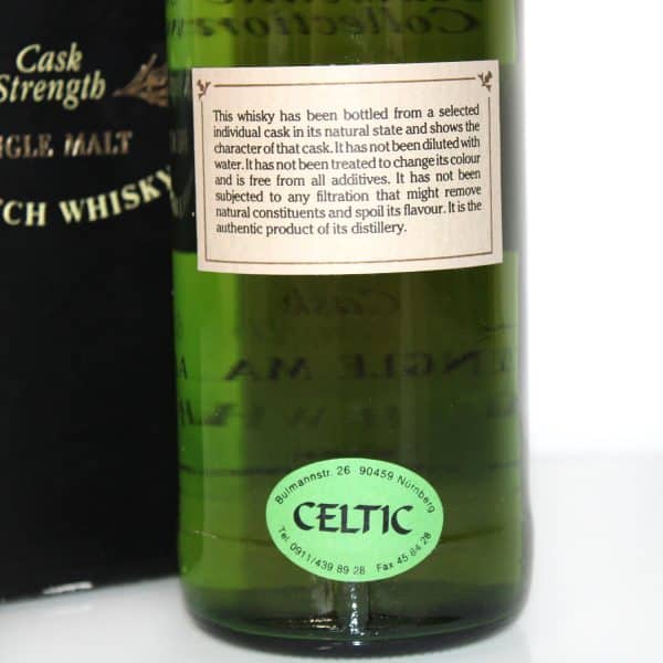 St. Magdalene 1982 12 Years Cadenheads back label